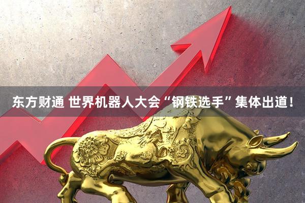 东方财通 世界机器人大会“钢铁选手”集体出道！